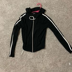 Zip up black jacket